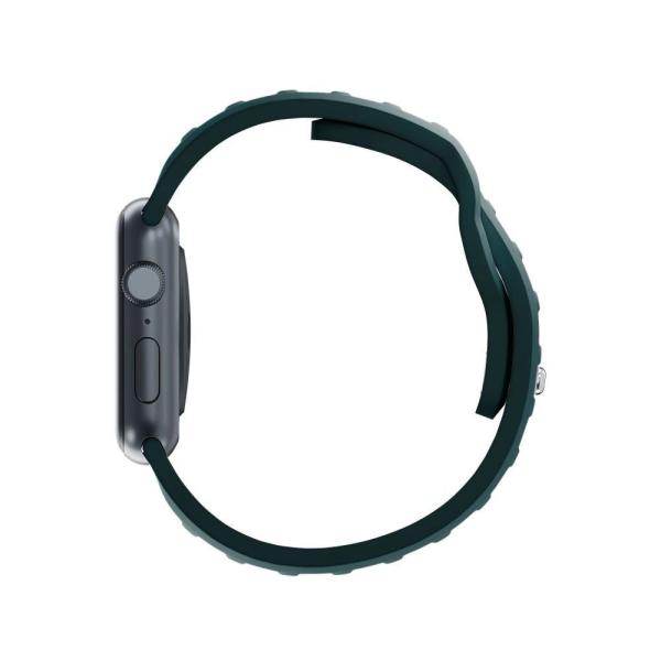 3mk Silicone Watch Strap pro Apple 42/ 44/ 45/ 49 mm Evergreen