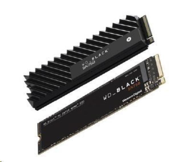 BAZAR - WD BLACK SSD NVMe 250GB PCIe SN750, Gen3 8 Gb/s, (R:3100, W:1600MB/s)1