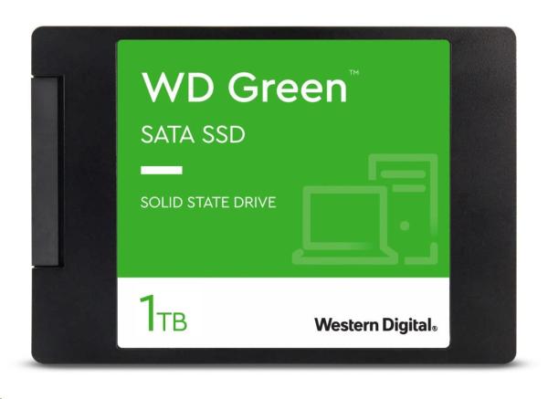 BAZAR VADNY - WD GREEN SSD 3D NAND WDS100T2G0A 1TB SATA/600, (R:500, W:400MB/s), 2.5"