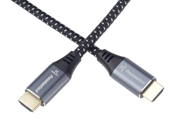 PREMIUMCORD Kabel Ultra HDMI 2.1 High Speed + Ethernet kabel 8K@60Hz,  zlacené konektory,  5m5
