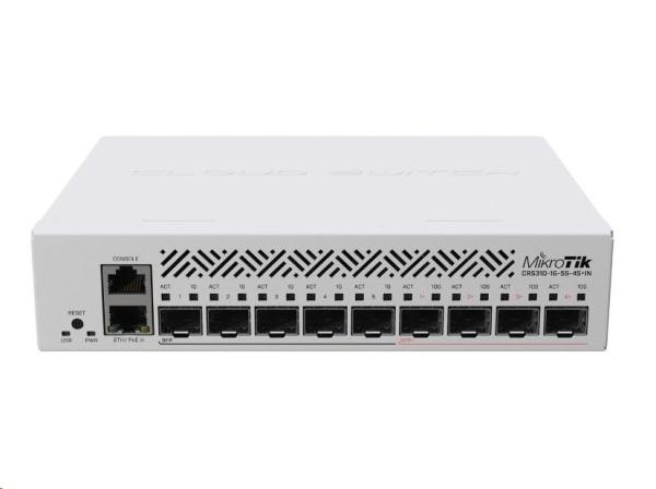 BAZAR - MikroTik Cloud Router Switch CRS310-1G-5S-4S+IN - Poškozený obal (Komplet)