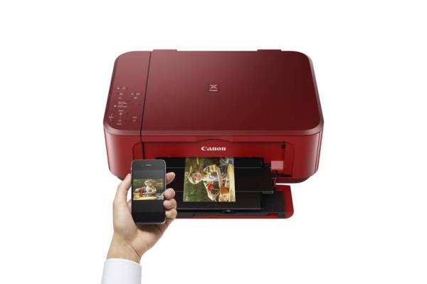 BAZAR - Canon PIXMA Tiskárna MG3650S červená - barevná,  MF (tisk, kopírka, sken, cloud),  duplex,  USB,  Wi-Fi - Poškozený oba3