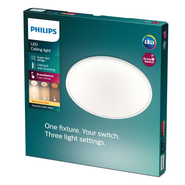 PHILIPS stropní světlo Superslim CL550 SS RD 15W 27K W WV 06 - bílá0