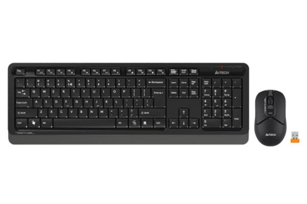 A4tech Set klávesnice+myš FG1012, Bezdrátový, US, černá
