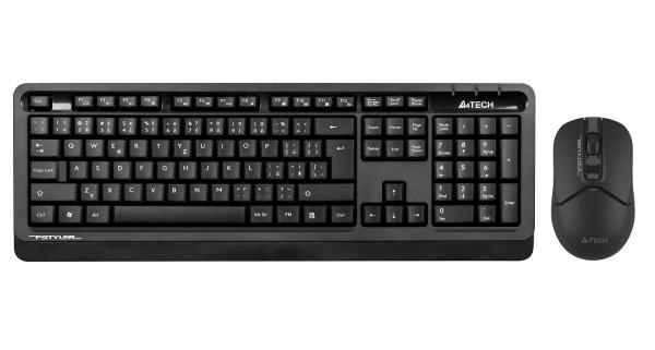A4tech Bezdrátový kancelářský set klávesnice+myš FG1012S, černá