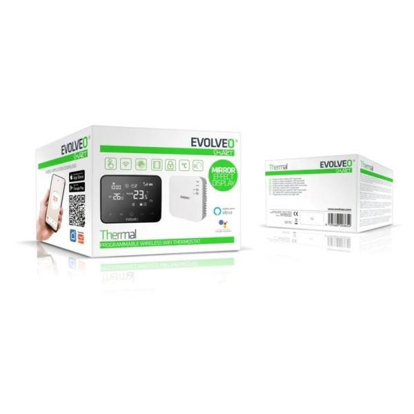EVOLVEO Thermal,  chytrý bezdrátový programovatelný termostat7