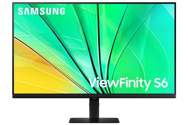 SAMSUNG MT LED LCD - 27" ViewFinity S6 (S60D) - 2560x1440 (QHD),  IPS,  100Hz,  LAN