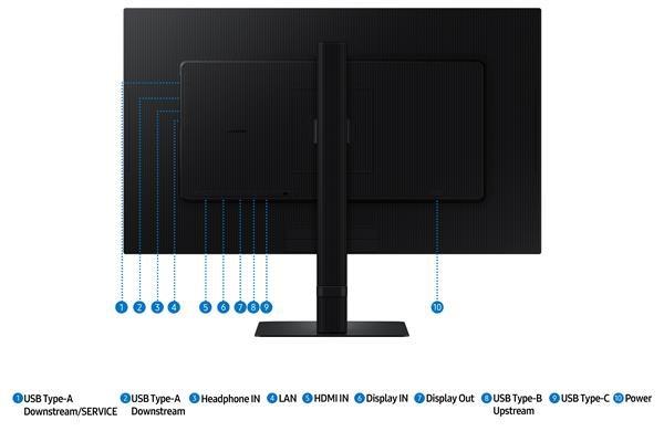 SAMSUNG MT LED LCD 32" ViewFinity S6 (S60UD) QHD,  USB-C11