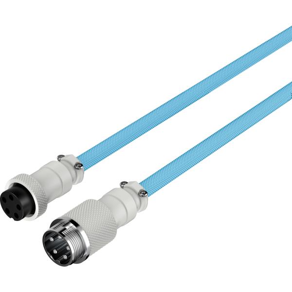 HyperX USB-C Coiled Cable Light Blue-White - Příslušenství ke klávesnici2