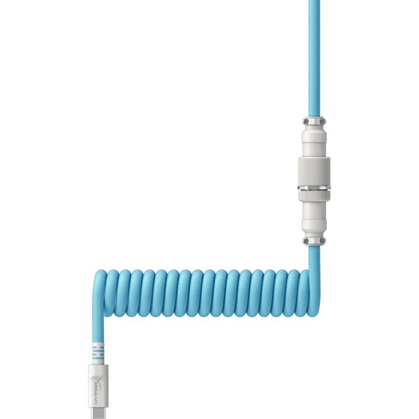 HyperX USB-C Coiled Cable Light Blue-White - Příslušenství ke klávesnici3