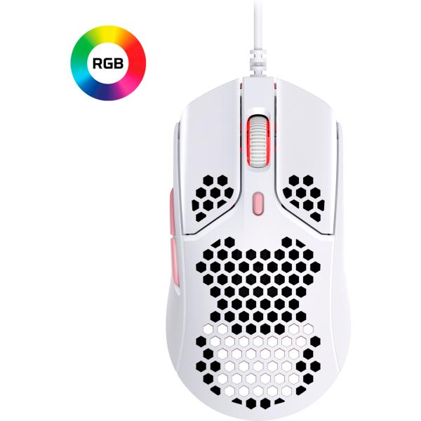 HyperX Pulsefire Haste - Gaming Mouse (White-Pink) (HMSH1-A-WT G) - Myš6