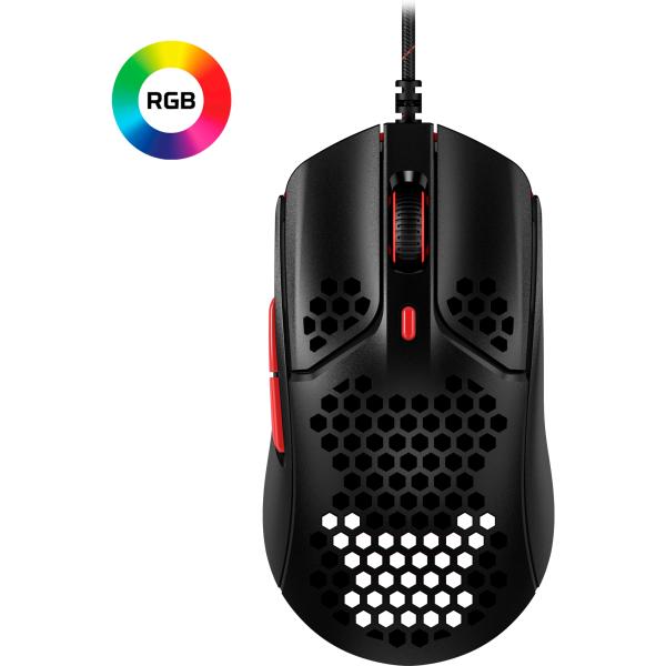 HyperX Pulsefire Haste - Gaming Mouse (Black-Red) (HMSH1-A-RD/ G) - Myš