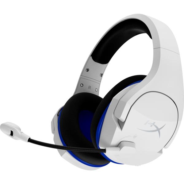 HyperX Cloud Stinger Core - Wireless Gaming Headset (White-Blue) - PS5-PS4 (HHSS1C-KB-WT/G)- Sluchátka pro herní konsole