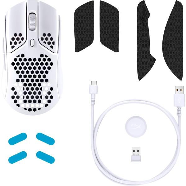 HyperX Pulsefire Haste - Wireless Gaming Mouse (White) (HMSH1-B-WT/ G) - Myš5