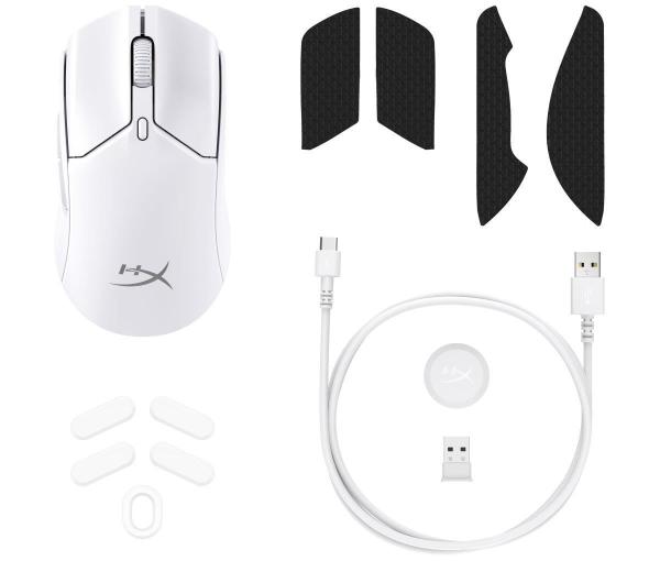 HyperX Pulsefire Haste 2 Mini Wireless White Gaming Mouse - Myš3