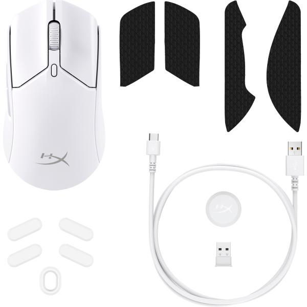 HyperX Pulsefire Haste White Wireless Gaming Mouse 2 - Myš6