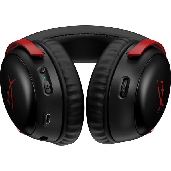 HyperX Cloud III Wireless BLK/RED GAM HEADSET - Sluchátka k PC3