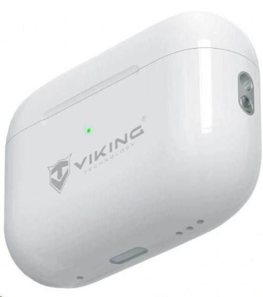 Viking bluetooth sluchátka s mikrofonem VPRORT,  bílá3