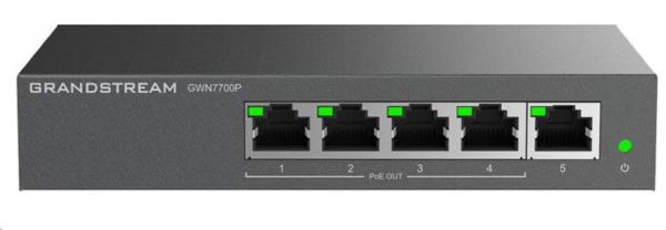 Grandstream GWN7700P Unmanaged Network Switch 5 portů /  4 PoE out