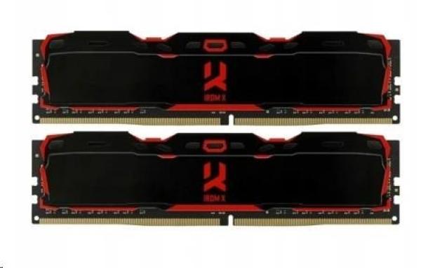 DDR4 16GB 3200MHz CL16 DIMM (Kit 2x8GB) GOODRAM IRDM X, čierna