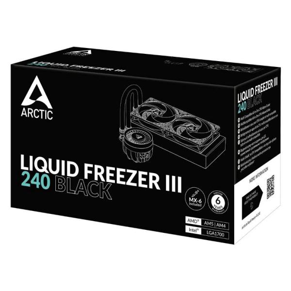ARCTIC Vodní chladič Liquid Freezer III 240,  2x120mm,  AM5,  LGA1851,  černá6