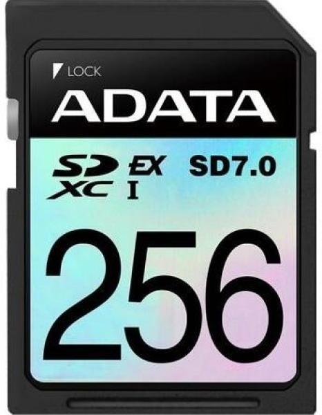 ADATA SDXC karta 256GB Express,  PCIe Gen3,  UHS-I,  C10,  V30,  (R:800/ W:700 MB/ s)