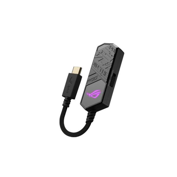 ASUS adaptér ROG CLAVIS adaptér na sluchátka,  USB-C na 3.5mm Jack,  ARGB