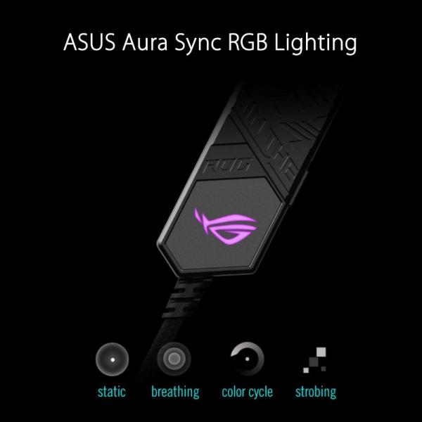 ASUS adaptér ROG CLAVIS adaptér na sluchátka,  USB-C na 3.5mm Jack,  ARGB3
