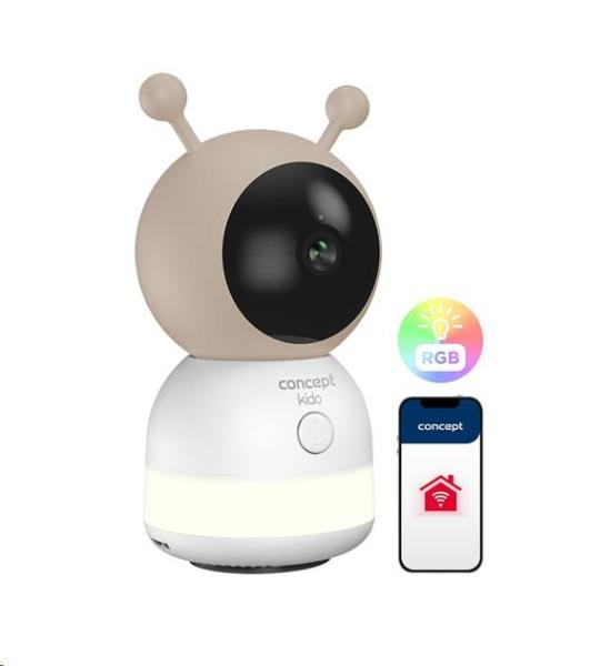 Concept KD4000 KIDO dětská chůvička s kamerou, smart, detekce pohybu  zvuku, mobilní aplikace, noční vidění