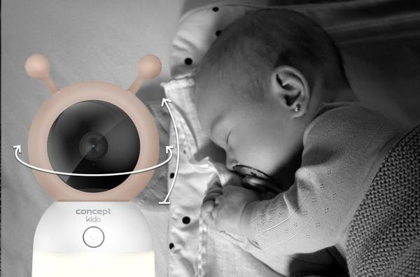 Concept KD4000 KIDO dětská chůvička s kamerou, smart, detekce pohybu  zvuku, mobilní aplikace, noční vidění5