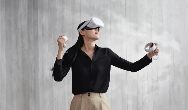 BAZAR Oculus (Meta) Quest 2 Virtual Reality - 128 GB US - pouze POŠKOZENÝ OBAL7