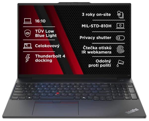 LENOVO NTB ThinkPad E16 G2 - Ultra7 155H, 16" WUXGA, 32GB, 1TBSSD, IRcam, W11H