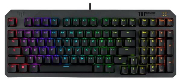 ASUS klávesnice TUF Gaming K3 GEN II,  mechanická,  CZ/ SK,  šedá1