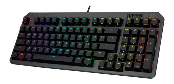 ASUS klávesnice TUF Gaming K3 GEN II, mechanická, CZ/SK, šedá2