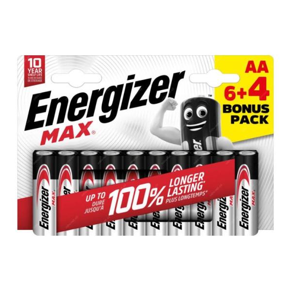 Energizer LR6/ 10 Max AA 6+4 zdarma