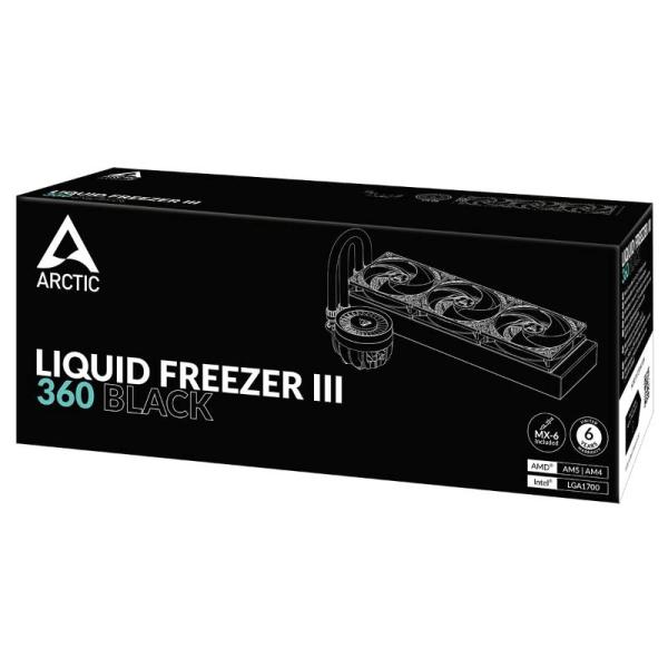 ARCTIC Vodní chladič Liquid Freezer III 360, 3x120mm, AM5, LGA1700, černá6