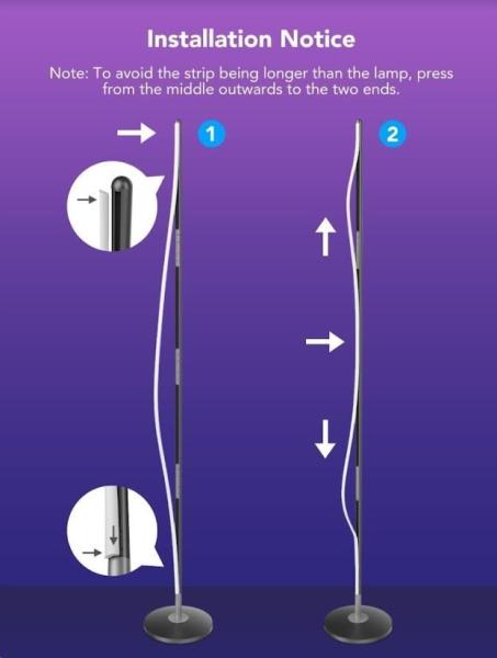 BAZAR - Govee RGBICW Smart Corner Floor Lamp - pošk. obal6