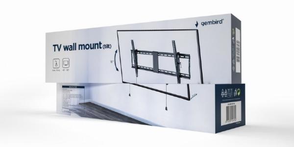 BAZAR - GEMBIRD Držák TV WM-90T-01,  43"-90" (70kg),  náklopný - Poškozený obal (Komplet)2