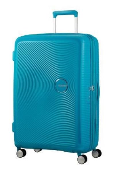 <p>American Tourister Soundbox SPINNER 77 28 EXP TSA Turquoise Tonic < p>