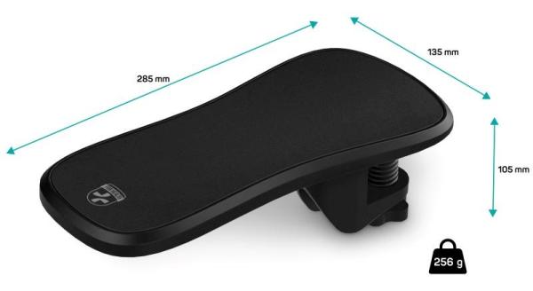 CONNECT IT Loketní opěrka ArmRest Basic For Health, Šedá2