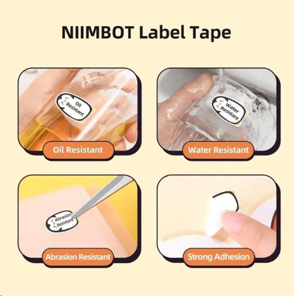 Niimbot průhledné štítky T 14x40mm 160ks Medvídě pro D11, D11-M, D110, D110-H1