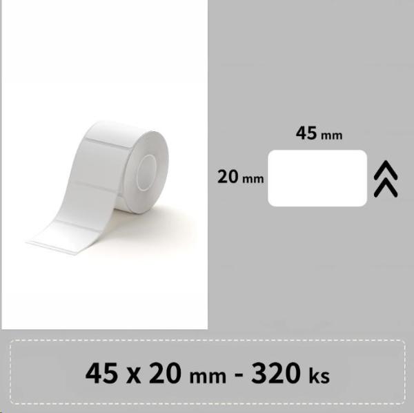 Niimbot štítky R 45x20mm 320ks Bílé pro B21,  B21S,  B3,  B1S