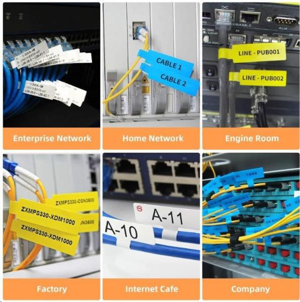 Niimbot štítky na kabely T 25x76mm 200ks Červené pro B21, B21S, B3, B1S2