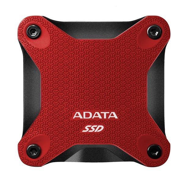 ADATA Externí SSD 512GB SD620,  USB Micro-B,  USB 3.2 Gen 2,  R:520/ W:460MB/ s,  červená