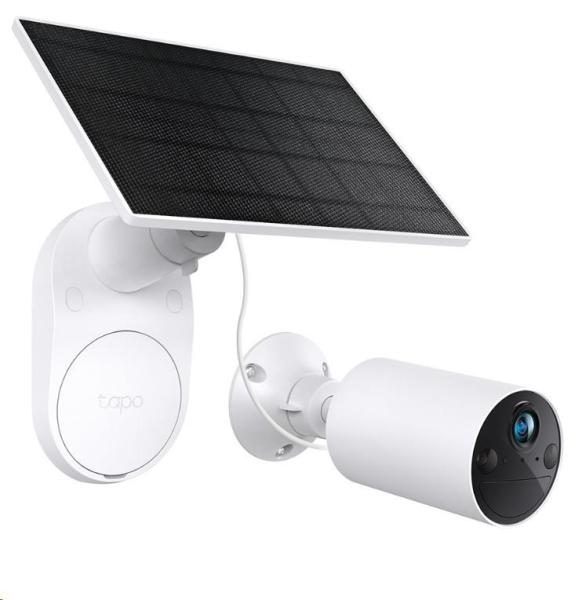 TP-Link Tapo C410 KIT venkovní kamera,  solární panel (3MP,  2K QHD,  1296p,  IR 9m,  WiFi,  micro SD card,  IP65)2