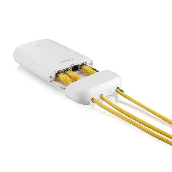 Zyxel PoE12-3PD,  4x 1Gb port PoE extender. 45W PoE budget,  IP55 rated (outdoor)9