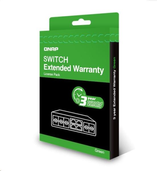 QNAP LW-SWITCH-GREEN-3Y elektronická prodlužujicí záruka 3 roky