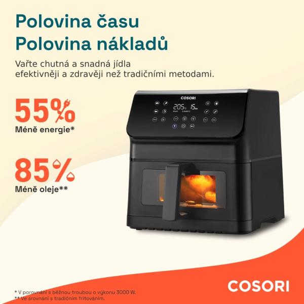 Cosori P653 PREMIUM II Plus Chef edition 6, 2l horkovzdušná fritéza4