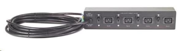 APC Rack PDU,  Basic,  Extender,  2U,  32A,  230V,  (4)C19,  Hard Wire 3-wire 8.53m