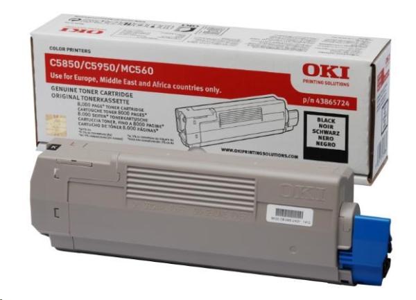 Čierny toner OKI pre C5850/ C5950/ MC560 (8 000 strán)1